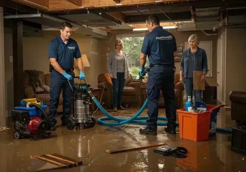 Basement Water Extraction and Removal Techniques process in West Union, WV